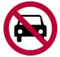 Prohibido el tránsito de vehículos motorizados