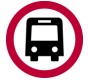 Vía para vehículos de transporte público de pasajeros